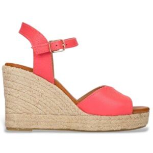 Wonderstil Kvinder. Yh-Pi849_5078_2417 Espadriller I Læder Su Orange (38), 5-8 Cm, Spænder, Casual Wonderstil Kvinder. Yh-Pi849_5078_2417 Espadriller I Læder Su Orange (38), 5-8 Cm, Spænder, Casual