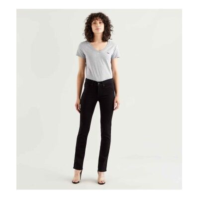 Levi'Stil Kvinder. 19627-0000 Jeans Skinny Fitted Shaper 312 Sort (26/32), Casual, Bomuld, Denim Levi'Stil Kvinder. 19627-0000 Jeans Skinny Fitted Shaper 312 Sort (26/32), Casual, Bomuld, Denim