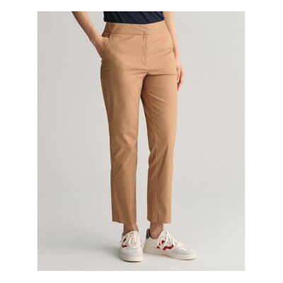 Ganttil Kvinder. 4150237 Slim Fit Bukser Cigaret Brun (42), Casual, Bomuld Ganttil Kvinder. 4150237 Slim Fit Bukser Cigaret Brun (42), Casual, Bomuld