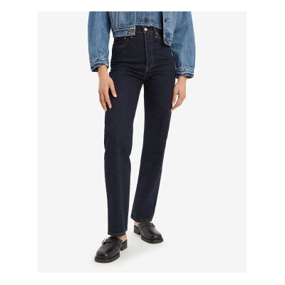 Levi'Stil Kvinder. 79078-0014 Jeans Ribcage Full-Length Blå (26/34), Casual, Bomuld, Denim Levi'Stil Kvinder. 79078-0014 Jeans Ribcage Full-Length Blå (26/34), Casual, Bomuld, Denim