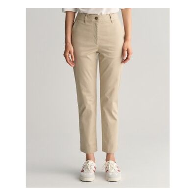 Ganttil Kvinder. 4150261 Slim Fit Chino-Bukser Beige (38), Casual, Bomuld Ganttil Kvinder. 4150261 Slim Fit Chino-Bukser Beige (38), Casual, Bomuld