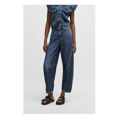 Bosstil Kvinder. 50534206 Blå Baloon-Jeans (27), Casual, Bomuld, Denim Bosstil Kvinder. 50534206 Blå Baloon-Jeans (27), Casual, Bomuld, Denim