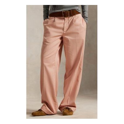 Polo Ralph Laurentil Kvinder. 211a96676003 Afslappede Bomuldsbukser Med Koralrosa Indsnit (34), Casual, Pink, Klassisk Polo Ralph Laurentil Kvinder. 211a96676003 Afslappede Bomuldsbukser Med Koralrosa Indsnit (34), Casual, Pink, Klassisk