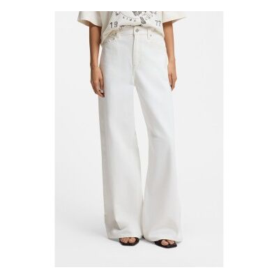 Bosstil Kvinder. 50558723 Hvide Jeans I Relaxed Fit (25/34), Casual, Polyester Bosstil Kvinder. 50558723 Hvide Jeans I Relaxed Fit (25/34), Casual, Polyester