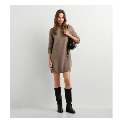 Pepe Jeanstil Kvinder. Pl9537924 Beige Adami Kjole (S), Casual, Akryl, Lange Ærmer Pepe Jeanstil Kvinder. Pl9537924 Beige Adami Kjole (S), Casual, Akryl, Lange Ærmer