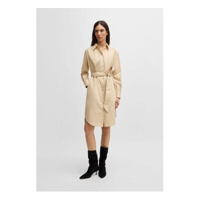 Bosstil Kvinder. 50540368 Delegant Beige Kjole (S), Casual, Bomuld, Lange Ærmer Bosstil Kvinder. 50540368 Delegant Beige Kjole (S), Casual, Bomuld, Lange Ærmer
