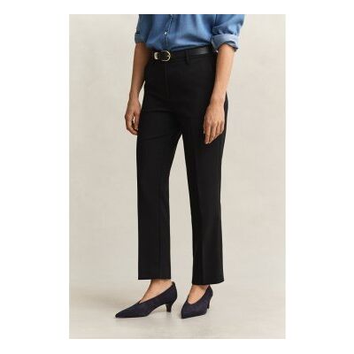 Ganttil Kvinder. 4150363 Flydende Slim Sorte Bukser (34), Casual, Klassisk, Viscose Ganttil Kvinder. 4150363 Flydende Slim Sorte Bukser (34), Casual, Klassisk, Viscose