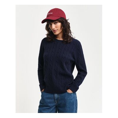 Ganttil Kvinder. 4805315 Eights Marineblå Trøje (S), Casual, Bomuld Ganttil Kvinder. 4805315 Eights Marineblå Trøje (S), Casual, Bomuld