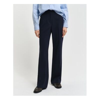 Ganttil Kvinder. 4150334 Marineblå Kjolebukser Med Smal Pasform Og Vidde (34), Casual, Polyester Ganttil Kvinder. 4150334 Marineblå Kjolebukser Med Smal Pasform Og Vidde (34), Casual, Polyester