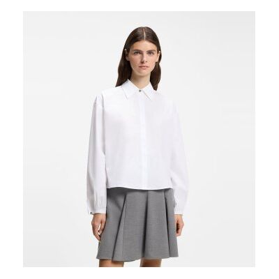Hugotil Kvinder. 50572062 Endeka Bluse Hvid (38), Casual, Bomuld, Lange Ærmer Hugotil Kvinder. 50572062 Endeka Bluse Hvid (38), Casual, Bomuld, Lange Ærmer