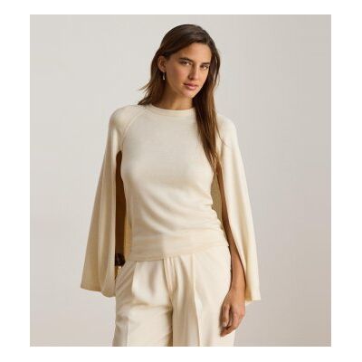 Lauren Ralph Laurentil Kvinder. 200p14057003 Beige Jersey Cape (L), Casual, Modal Lauren Ralph Laurentil Kvinder. 200p14057003 Beige Jersey Cape (L), Casual, Modal