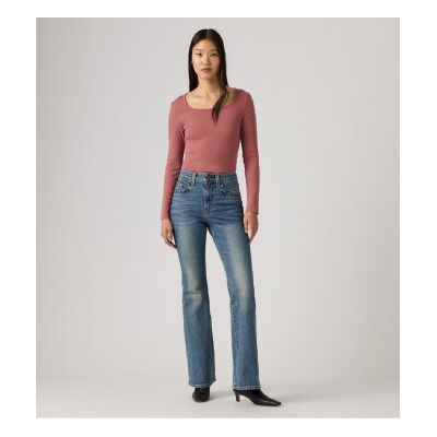 Levi'Stil Kvinder. A3410-0168 Jeans 726 High Rise Flare Blå (27/32), Casual, Bomuld, Denim Levi'Stil Kvinder. A3410-0168 Jeans 726 High Rise Flare Blå (27/32), Casual, Bomuld, Denim