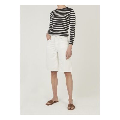 Pepe Jeanstil Kvinder. Pl80000421c2 Relaxed Lexa Bermuda Shorts Hvid (24), Casual, Bomuld Pepe Jeanstil Kvinder. Pl80000421c2 Relaxed Lexa Bermuda Shorts Hvid (24), Casual, Bomuld