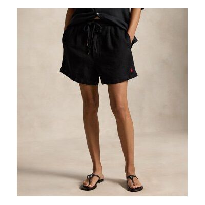 Polo Ralph Laurentil Kvinder. 211a12950001 Shorts I Hør Med Sort Snøre (L), Casual, Linned Polo Ralph Laurentil Kvinder. 211a12950001 Shorts I Hør Med Sort Snøre (L), Casual, Linned