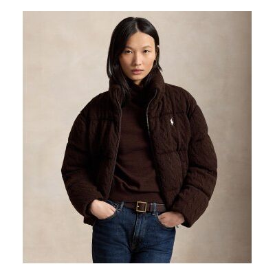 Polo Ralph Laurentil Kvinder. 211a10457003 Vatteret Jakke I Uld Og Cashmere, Brun (Xs), Casual, Kashmir Polo Ralph Laurentil Kvinder. 211a10457003 Vatteret Jakke I Uld Og Cashmere, Brun (Xs), Casual, Kashmir