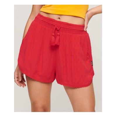 Superdrytil Kvinder. W7110346a Vintage Strandshorts Rød (S), Casual, Viscose Superdrytil Kvinder. W7110346a Vintage Strandshorts Rød (S), Casual, Viscose