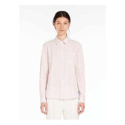 Weekend Max Maratil Kvinder. 2515111081600 Skjorte I Bomuldspoplin Bahamas Pink (38), Casual, Lange Ærmer Weekend Max Maratil Kvinder. 2515111081600 Skjorte I Bomuldspoplin Bahamas Pink (38), Casual, Lange Ærmer
