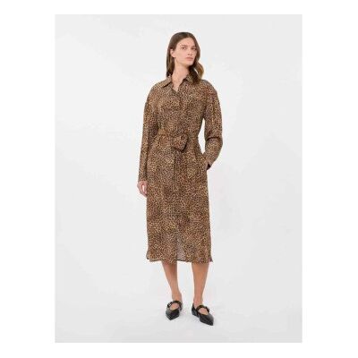 Weekend Max Maratil Kvinder. 2615221061600 Wkddolmen-Kjole Med Dyreprint (46), Casual, Silke, Lange Ærmer Weekend Max Maratil Kvinder. 2615221061600 Wkddolmen-Kjole Med Dyreprint (46), Casual, Silke, Lange Ærmer