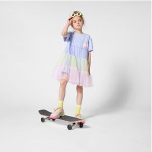 Billieblushtil Piger. U21823 Kjole Med Flæser, Blå (5y= 108cm), Casual, Polyester, Korte Ærmer, Børnetøj Billieblushtil Piger. U21823 Kjole Med Flæser, Blå (5y= 108cm), Casual, Polyester, Korte Ærmer, Børnetøj