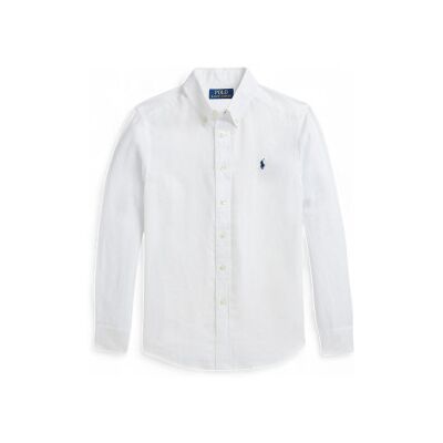 Polo Ralph Laurentil Drenge. 323967600003 Skjorte I Hør (8/9años= 140/149cm), Hvid, Casual, Bomuld, Klassisk, Lange Ærmer, Børnetøj Polo Ralph Laurentil Drenge. 323967600003 Skjorte I Hør (8/9años= 140/149cm), Hvid, Casual, Bomuld, Klassisk, Lange Ærmer, Børnetøj