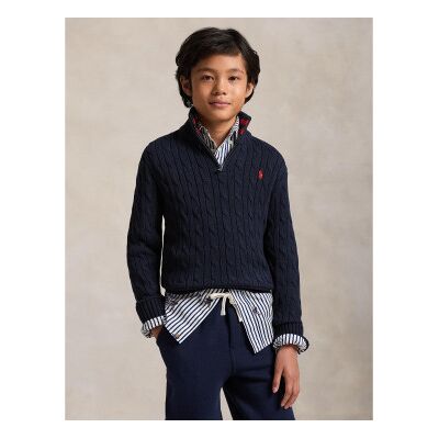 Polo Ralph Laurentil Drenge. 323868894017 Bomuldstrøje I Marineblå 8-Maskers Strik ((M) 8/9años= 140/149cm), Casual, Lange Ærmer, Børnetøj Polo Ralph Laurentil Drenge. 323868894017 Bomuldstrøje I Marineblå 8-Maskers Strik ((M) 8/9años= 140/149cm), Casual, Lange Ærmer, Børnetøj