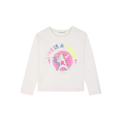 Billieblushtil Piger. U22382 Party T-Shirt Hvid (6y= 114/119cm), Casual, Bomuld, Lange Ærmer, Børnetøj Billieblushtil Piger. U22382 Party T-Shirt Hvid (6y= 114/119cm), Casual, Bomuld, Lange Ærmer, Børnetøj