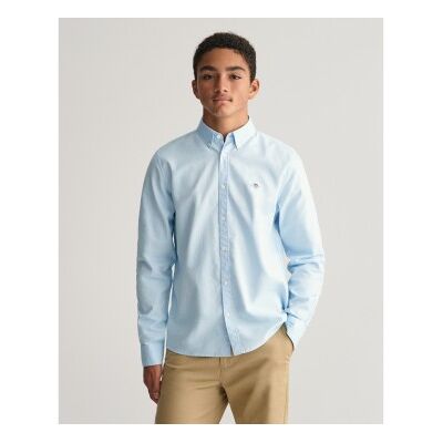 Gantunisex Til Børn. 930470 Oxford Shield Teens Shirt Blå (9/10años= 134/140cm), Casual, Bomuld, Klassisk, Lange Ærmer, Børnetøj Gantunisex Til Børn. 930470 Oxford Shield Teens Shirt Blå (9/10años= 134/140cm), Casual, Bomuld, Klassisk, Lange Ærmer, Børnetøj