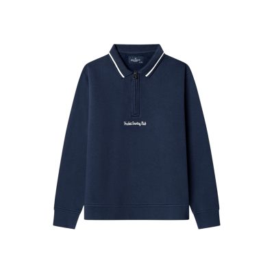 Hackett Londontil Drenge. Hk5800051 Sweatshirt Marineblå Krave (9/10años= 134/140cm), Casual, Bomuld, Lange Ærmer, Børnetøj Hackett Londontil Drenge. Hk5800051 Sweatshirt Marineblå Krave (9/10años= 134/140cm), Casual, Bomuld, Lange Ærmer, Børnetøj