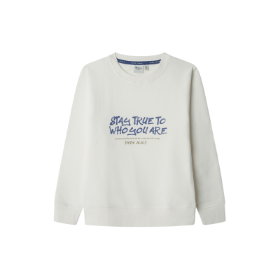 Pepe Jeanstil Drenge. Pb5800002 Keanon Sweatshirt Hvid (12años= 152cm), Casual, Bomuld, Børnetøj Pepe Jeanstil Drenge. Pb5800002 Keanon Sweatshirt Hvid (12años= 152cm), Casual, Bomuld, Børnetøj