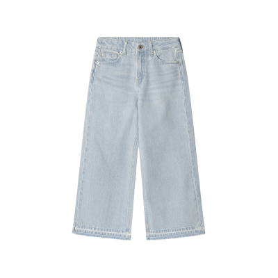 Pepe Jeanstil Piger. Pg201703pr4 Jeans Med Brede Ben Hw Undone Blå (6años= 104cm), Casual, Bomuld, Denim, Børnetøj Pepe Jeanstil Piger. Pg201703pr4 Jeans Med Brede Ben Hw Undone Blå (6años= 104cm), Casual, Bomuld, Denim, Børnetøj