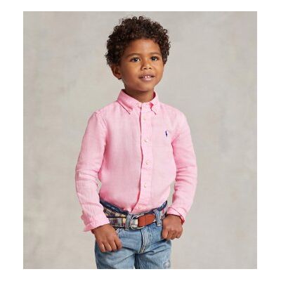 Polo Ralph Laurentil Drenge. 323967600002 Lyserød Hørskjorte ((S) 6/7años= 136/138cm), Casual, Pink, Bomuld, Klassisk, Lange Ærmer, Børnetøj Polo Ralph Laurentil Drenge. 323967600002 Lyserød Hørskjorte ((S) 6/7años= 136/138cm), Casual, Pink, Bomuld, Klassisk, Lange Ærmer, Børnetøj