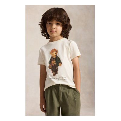 Polo Ralph Laurentil Drenge. 322b27298002 Bomuldst-Shirt Med Beige Polo Bear-Motiv (5años= 117/123cm), Casual, Korte Ærmer, Børnetøj Polo Ralph Laurentil Drenge. 322b27298002 Bomuldst-Shirt Med Beige Polo Bear-Motiv (5años= 117/123cm), Casual, Korte Ærmer, Børnetøj