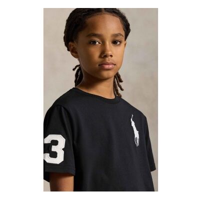 Polo Ralph Laurentil Drenge. 323832907055 Big Pony Bomuldsstrikket T-Shirt (8/9años= 140/149cm), Sort, Casual, Korte Ærmer, Børnetøj Polo Ralph Laurentil Drenge. 323832907055 Big Pony Bomuldsstrikket T-Shirt (8/9años= 140/149cm), Sort, Casual, Korte Ærmer, Børnetøj