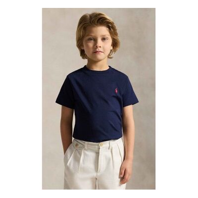 Polo Ralph Laurentil Drenge. 322832904037 Navy Strikket T-Shirt I Bomuldsjersey (1.5años= 88/93), Casual, Korte Ærmer, Blå, Børnetøj Polo Ralph Laurentil Drenge. 322832904037 Navy Strikket T-Shirt I Bomuldsjersey (1.5años= 88/93), Casual, Korte Ærmer, Blå, Børnetøj