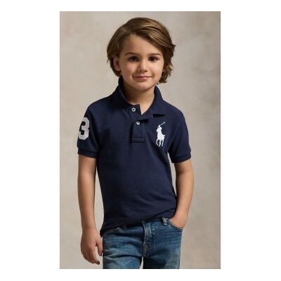 Polo Ralph Laurentil Drenge. 322670257014 Polo I Bomuldspiqué Med Marineblå Big Pony (4años= 109/116cm), Casual, Korte Ærmer, Børnetøj Polo Ralph Laurentil Drenge. 322670257014 Polo I Bomuldspiqué Med Marineblå Big Pony (4años= 109/116cm), Casual, Korte Ærmer, Børnetøj