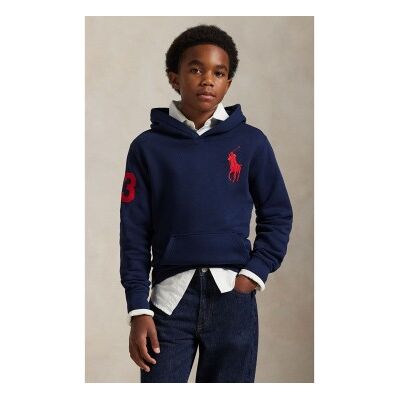 Polo Ralph Laurentil Drenge. 323979316005 Sweatshirt I French Terry Med Hætte Og Big Pony I Marineblå ((M) 8/9años= 140/149cm), Casual, Bomu Polo Ralph Laurentil Drenge. 323979316005 Sweatshirt I French Terry Med Hætte Og Big Pony I Marineblå ((M) 8/9años= 140/149cm), Casual, Bomu