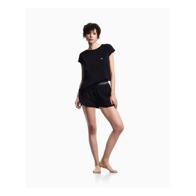 Giorgio Armani Emporio Armanitil Kvinder. Ew000495_af19023 Pyjamas Everyday Sort (Xs), Afslappet, Bomuld, Korte Ærmer Giorgio Armani Emporio Armanitil Kvinder. Ew000495_af19023 Pyjamas Everyday Sort (Xs), Afslappet, Bomuld, Korte Ærmer