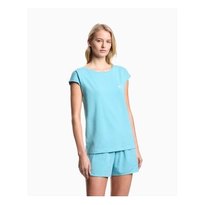 Giorgio Armani Emporio Armanitil Kvinder. Ew000495_af19023 Hverdags-Pyjamas Turkis (L), Afslappet, Bomuld, Korte Ærmer Giorgio Armani Emporio Armanitil Kvinder. Ew000495_af19023 Hverdags-Pyjamas Turkis (L), Afslappet, Bomuld, Korte Ærmer