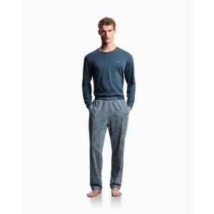 Giorgio Armani Emporio Armanitil Mænd. Em000611_af18885 Pyjamas Mønster Mix Blå (L), Afslappet, Bomuld, Lange Ærmer Giorgio Armani Emporio Armanitil Mænd. Em000611_af18885 Pyjamas Mønster Mix Blå (L), Afslappet, Bomuld, Lange Ærmer