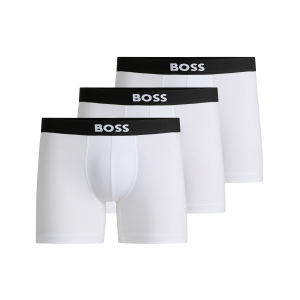 Bosstil Mænd. 50544272 Sæt 3 One Hvide Boksershorts (S), Afslappet, Bomuld Bosstil Mænd. 50544272 Sæt 3 One Hvide Boksershorts (S), Afslappet, Bomuld