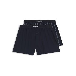Bosstil Mænd. 50535781 Sæt 2 Boxershorts Logo Navy (M), Afslappet, Bomuld, Blå Bosstil Mænd. 50535781 Sæt 2 Boxershorts Logo Navy (M), Afslappet, Bomuld, Blå
