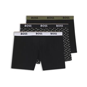 Bosstil Mænd. 50554438 Sæt 3 Sorte Ensfarvede Boxershorts (S), Afslappet, Bomuld Bosstil Mænd. 50554438 Sæt 3 Sorte Ensfarvede Boxershorts (S), Afslappet, Bomuld