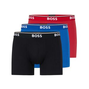 Bosstil Mænd. 50475282 Pakke Med 3 Logoboksere Sort, Blå, Rød (M), Afslappet, Bomuld Bosstil Mænd. 50475282 Pakke Med 3 Logoboksere Sort, Blå, Rød (M), Afslappet, Bomuld