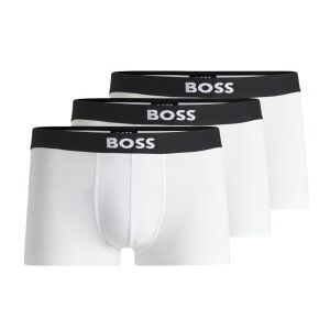 Bosstil Mænd. 50544263 Pakke Med 3 Hvide Boxershorts One (S), Afslappet, Polyester Bosstil Mænd. 50544263 Pakke Med 3 Hvide Boxershorts One (S), Afslappet, Polyester