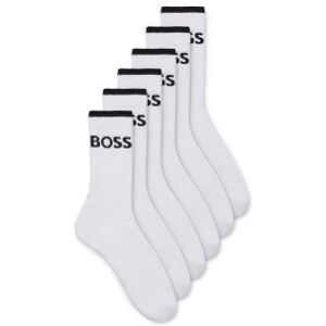 Bosstil Mænd. 50510168 Pakke Med Seks Hvide, Ribbede Bomuldssokker (39-42), Afslappet Bosstil Mænd. 50510168 Pakke Med Seks Hvide, Ribbede Bomuldssokker (39-42), Afslappet