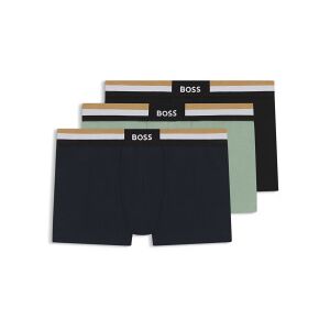 Bosstil Mænd. 50516542 Sæt 3 Boxershorts Motion Grøn, Sort, Navy (S), Afslappet, Flerfarvet, Bomuld Bosstil Mænd. 50516542 Sæt 3 Boxershorts Motion Grøn, Sort, Navy (S), Afslappet, Flerfarvet, Bomuld