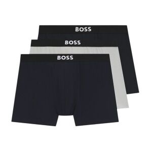 Bosstil Mænd. 50544272 Sæt Med 3 Grå Boxershorts I Stretchbomuld (S), Afslappet Bosstil Mænd. 50544272 Sæt Med 3 Grå Boxershorts I Stretchbomuld (S), Afslappet