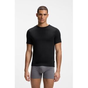 Bosstil Mænd. 50534019 Sæt Med 3 Sorte Bambus-T-Shirts (L), Afslappet, Bomuld, Korte Ærmer Bosstil Mænd. 50534019 Sæt Med 3 Sorte Bambus-T-Shirts (L), Afslappet, Bomuld, Korte Ærmer