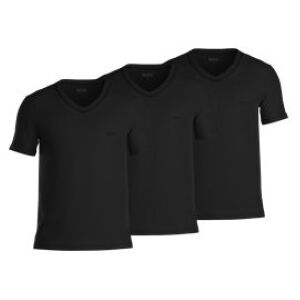 Bosstil Mænd. 50475285 Pakke 3 T-Shirts Vn 3p Classic Sort (S), Casual, Bomuld, Korte Ærmer Bosstil Mænd. 50475285 Pakke 3 T-Shirts Vn 3p Classic Sort (S), Casual, Bomuld, Korte Ærmer