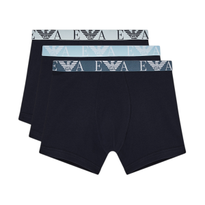 Giorgio Armani Emporio Armanitil Mænd. Em000261_af20668 Sæt Med 3 Navy Bold Monogram Boxershorts (M), Afslappet, Bomuld, Blå Giorgio Armani Emporio Armanitil Mænd. Em000261_af20668 Sæt Med 3 Navy Bold Monogram Boxershorts (M), Afslappet, Bomuld, Blå